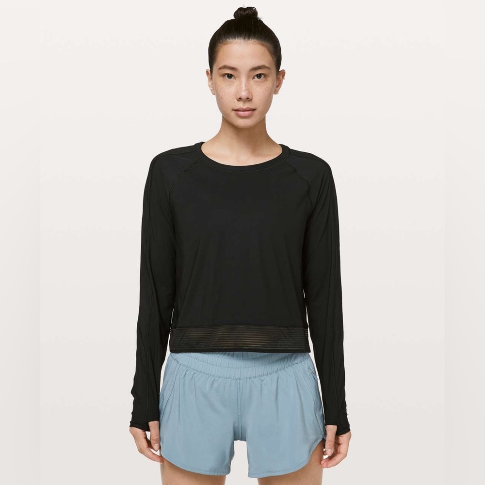 Lululemon Stripe In Stride Long Sleeve
Black